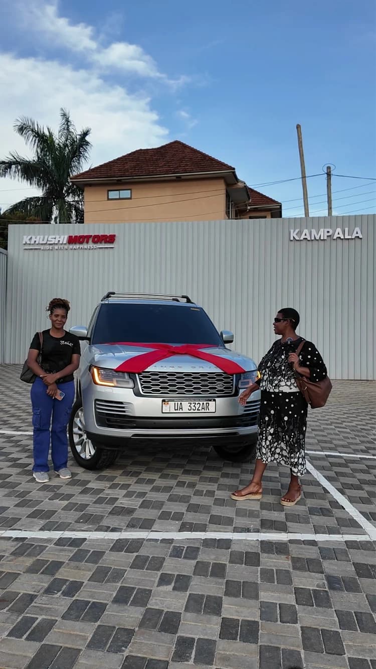 Real vehicle delivery at Khushi Motors Kampala showroom Uganda