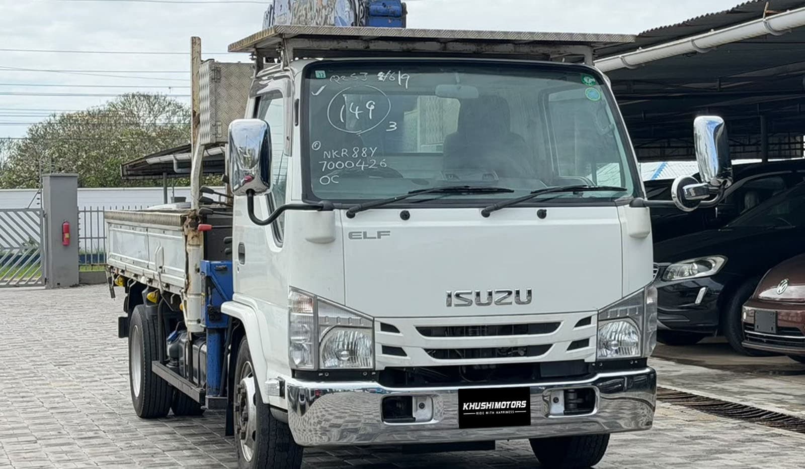 2019 Isuzu Elf Truck CRANE HIRABODY image-1