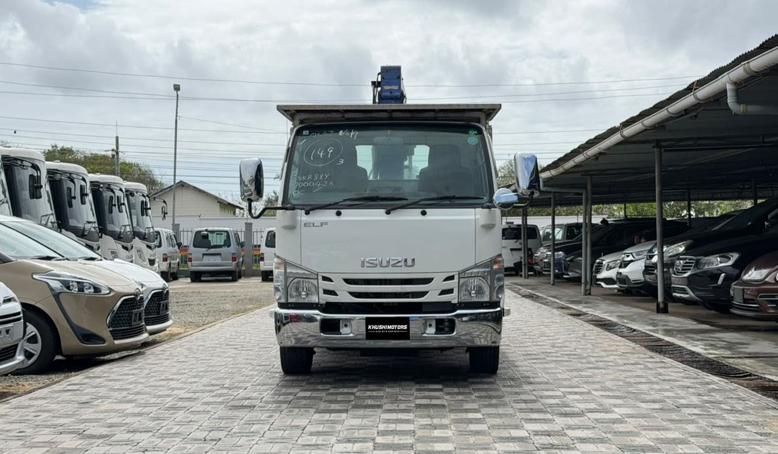 2019 Isuzu Elf Truck CRANE HIRABODY image-2