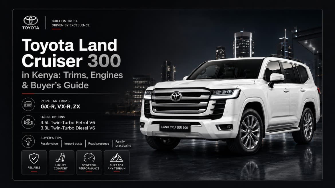 Toyota Land Cruiser 300 in Kenya: Trims, Engines & Prices