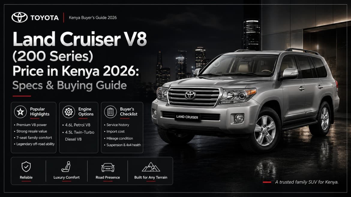 Toyota Land Cruiser V8 200 Series in Kenya